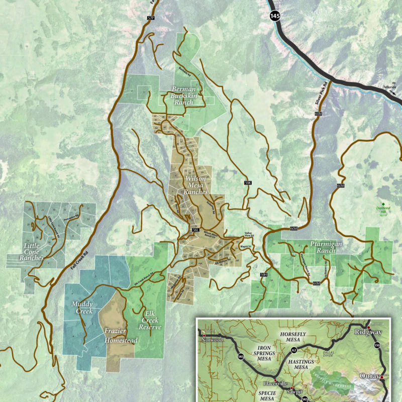 Telluride Real Estate subdivision maps